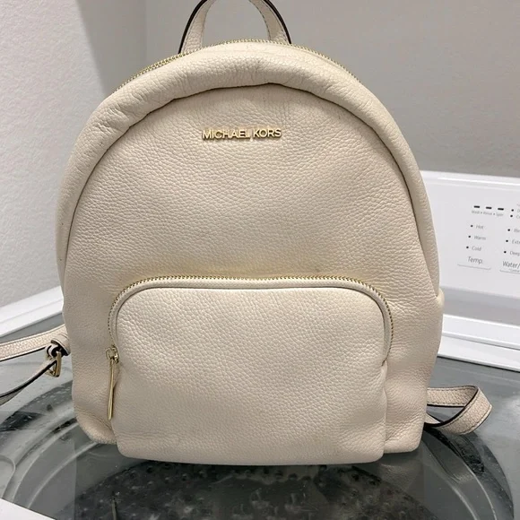 Michael Kors | Bags | Michael Kors Cream Backpack | Poshmark display picture 3